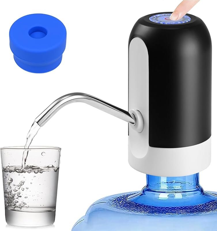 CHIVENIDO 5 Gallon Water Dispenser, Reusable Cap, USB Charging Water P