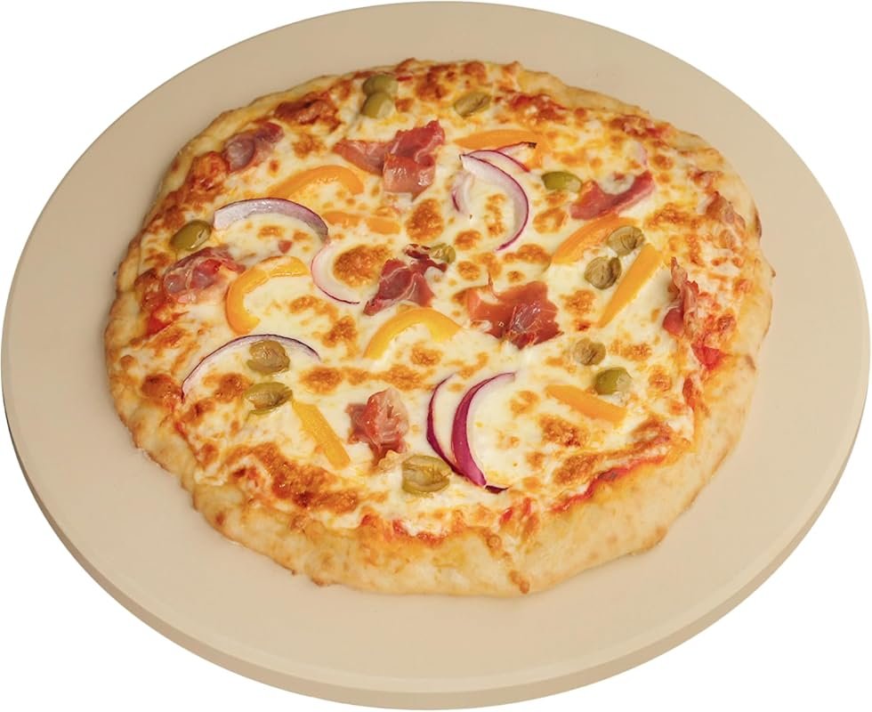 Old Stone 16-Inch Round Pizza Stone for Perfectly Crispy Crusts in Ove