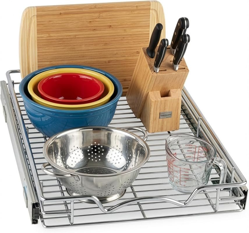 HOLDN' STORAGE Heavy Duty Pull Out Cabinet Organizer, 14