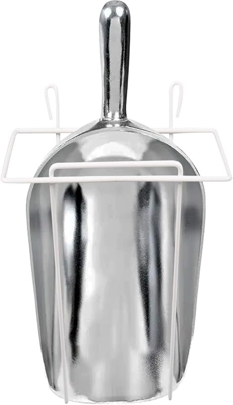 CUSINIUM 58 oz Aluminum Ice Scoop with Holder – Durable Lightweight fo