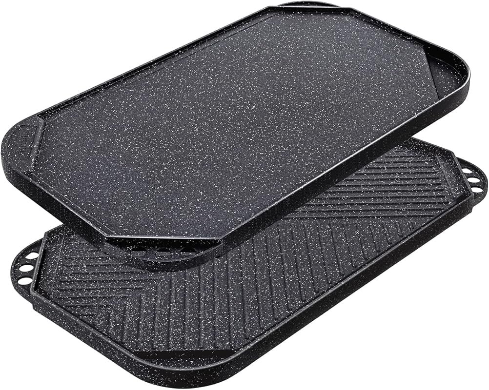 SENSARTE Pro-Grid Nonstick Reversible Griddle Grill Pan, 19.5x10.7 Inc