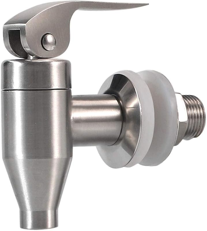 Stainless Steel Beverage Dispenser Replacement Push Style Spigot Fauce