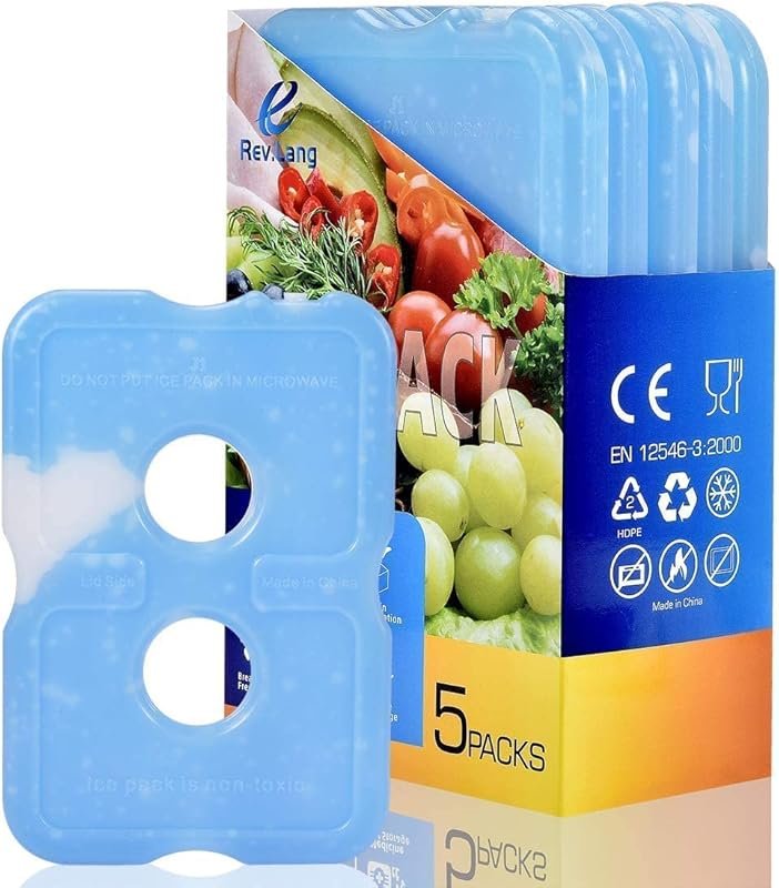 Cold Ice Pack Brick Reusable Long Lasting Cool Slim Thin Freezer Pack