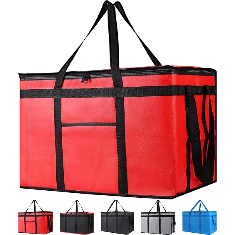 Bodaon XXX-Large Insulated Pizza and Grocery Bag, Thermal Carrier for 