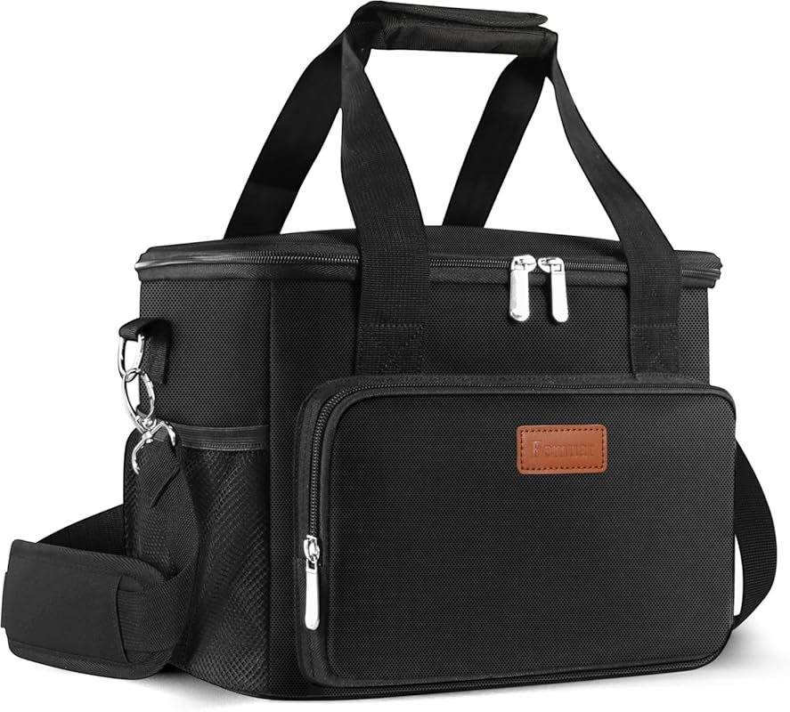 Femuar Insulated Lunch Bag for Adults, Large Leakproof Cooler with Adj