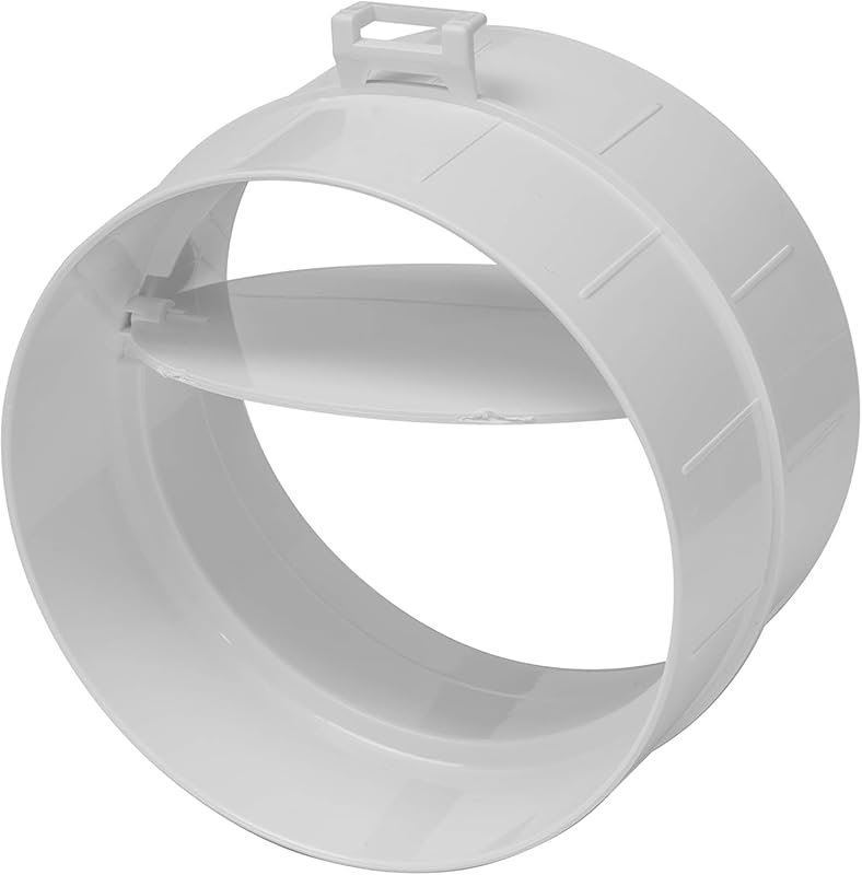 Vent Systems 4 Inch Backdraft Damper, Dryer Vent Backflow Shutter, ABS Plastic