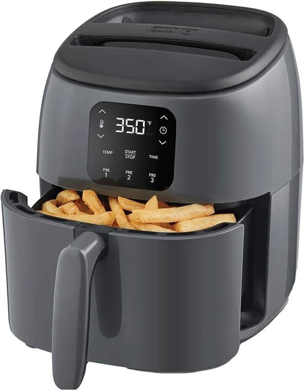 Dash Tasti-Crisp Digital Air Fryer 2.6 Quart Small Compact Mini, for F