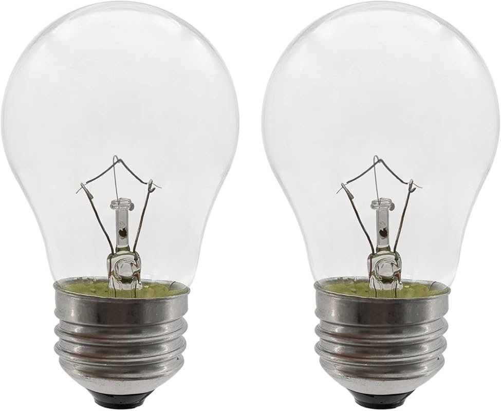 SalPhines 40W Oven Light Bulb, 300°F Resistant, E26 Medium Base A15, f
