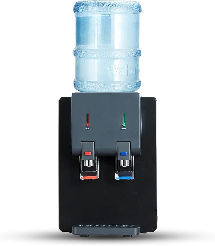 Premium Countertop Water Dispenser, Top Loading, Hot & Cold, Child Lock