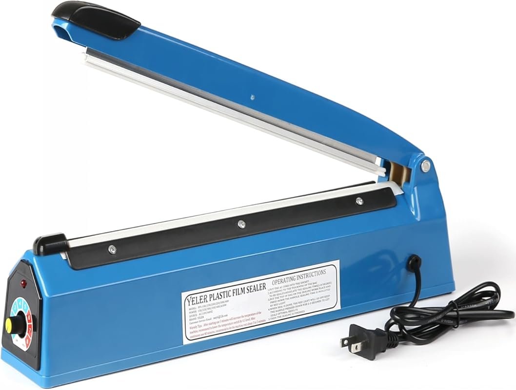 12 Inch Manual Impulse Heat Sealer for Plastic Bags PE PP with Extra R