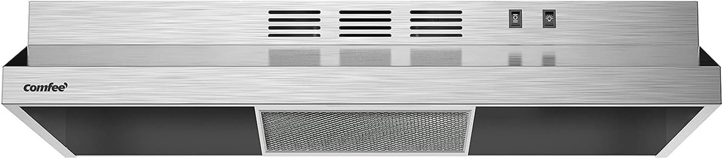 COMFEE' CVU30W2AST 30 Inch Ducted Ductless Range Hood, Durable Stainle