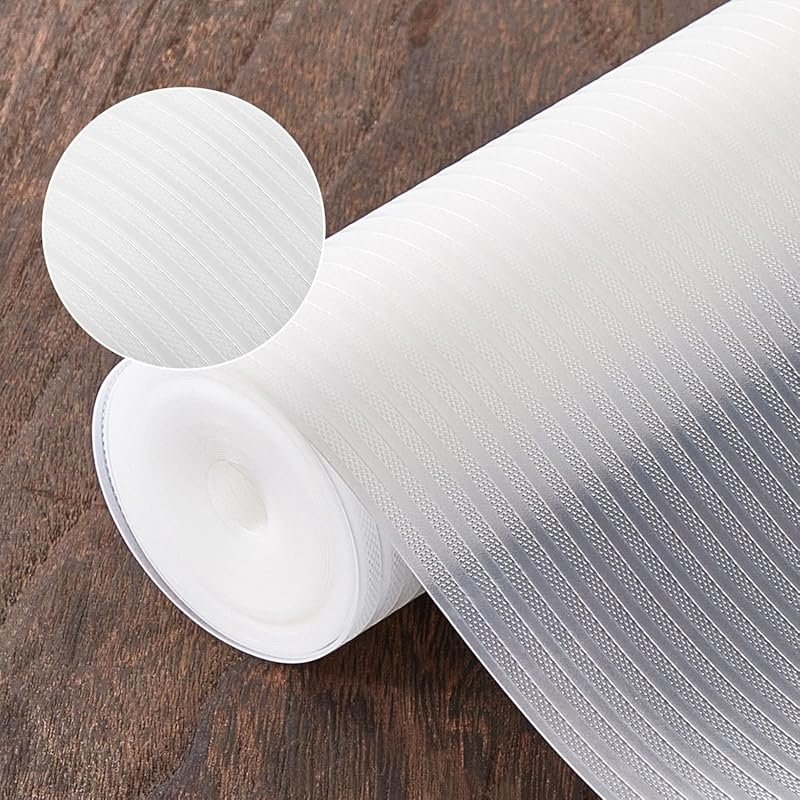 17.5x20 Feet Clear Non-Slip Washable Refrigerator Liners Shelf Liner -