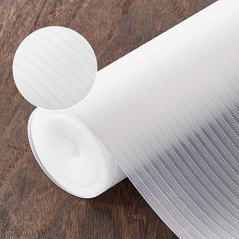 17.5x120 Inches Clear Non-Slip Washable Refrigerator Liners Shelf Line
