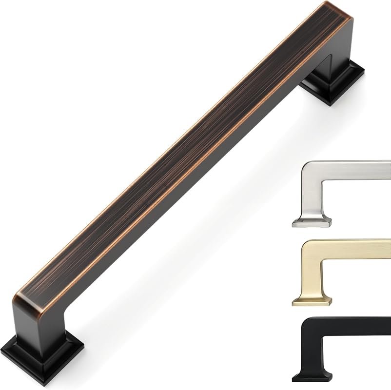 9BUILD 5 Inch 10 Pack Oil Rubbed Bronze Cabinet Pulls for Kitchen Cupb