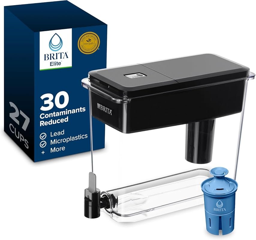 Brita Extra-Large 27-Cup NSF Water Filter Dispenser Reduces 99% Lead, 