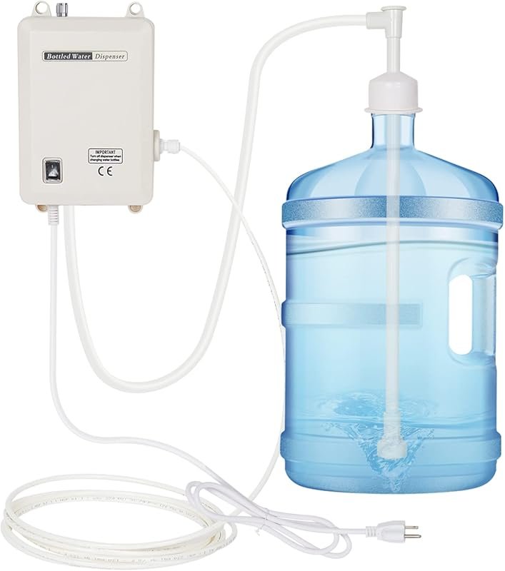 Adjustable Single-Tube Bottled Water Pump – 25W 2L Flow for 5 Gallon