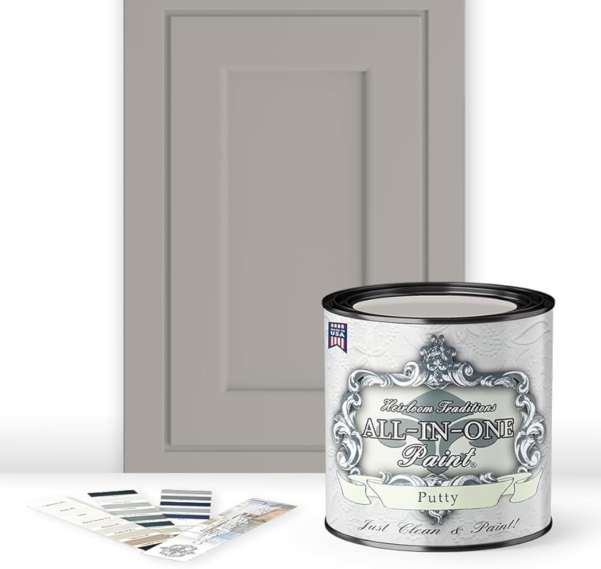 Heirloom Traditions ALL-IN-ONE Paint - Putty Light Taupe Quart, Durabl