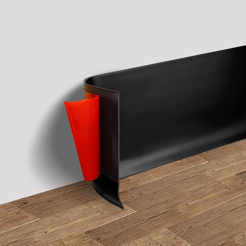 Vinyl Wall Base Baseboard Molding Trim - 4 Inch x 20 Feet Flexible Sel