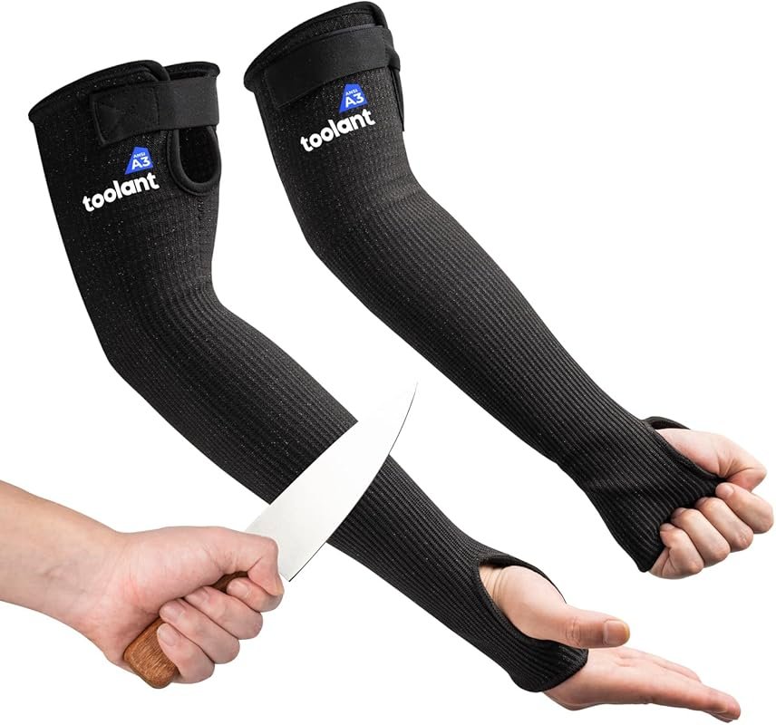 OriStout Cut Resistant Farmers Sleeves Thumb Hole for Gardening Weldin