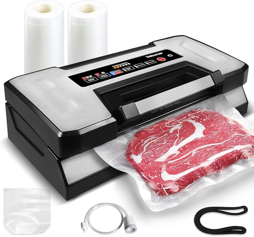 Vakumar 90Kpa Liquid Food Vacuum Sealer with Dry/Moist/Liquid Modes, L