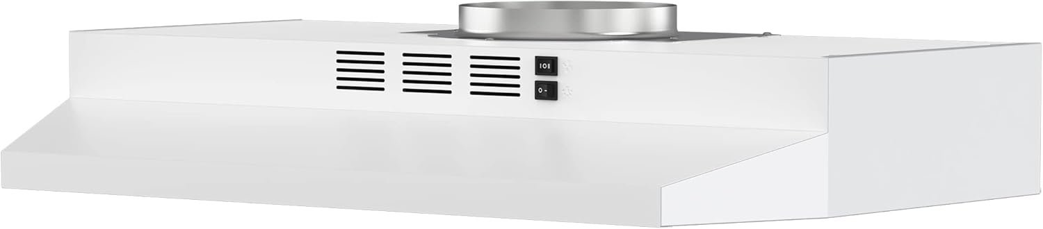 FIREGAS 30 Inch Under Cabinet Range Hood with 2 Speed Fan, Ducted/Duct