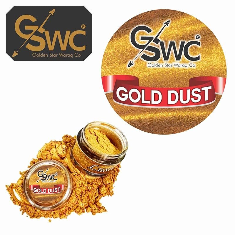 Edible Gold Dust 4.25g Fine Shimmer for Painting Cakes Cupcakes Cookie