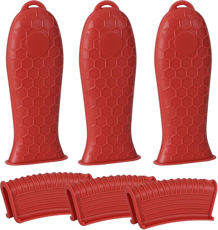 Joyhalo 6-Pack Cast Iron Handle Cover – Silicone Pot Handle Sleeve Hea