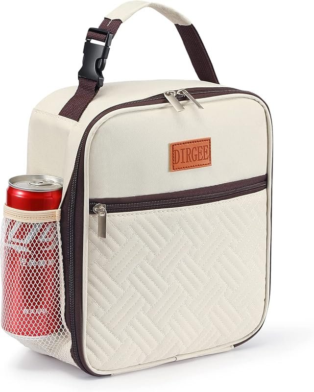 DIRGEE Small Insulated Lunch Bag for Women and Men - Leakproof Freezab