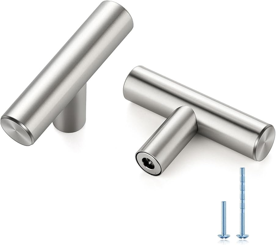 30 Pack Brushed Nickel Cabinet Knobs - 2 Inch Kitchen Drawer Pulls Sta