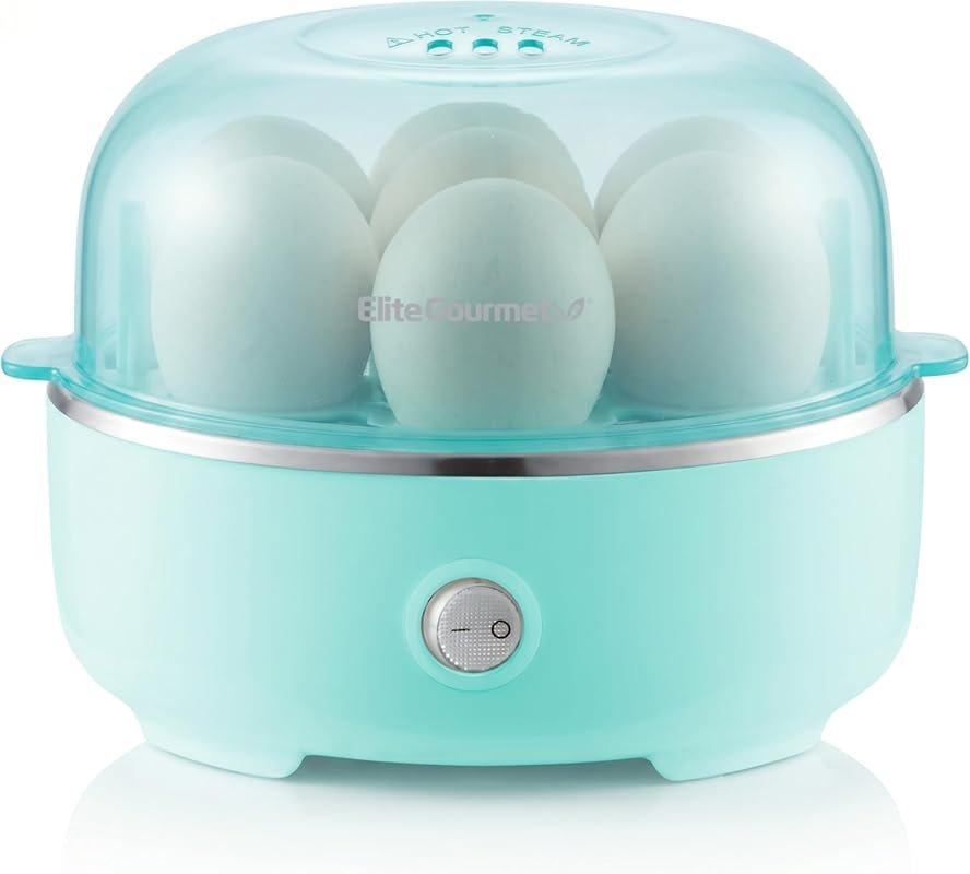 Elite Gourmet EGC115M Easy Egg Cooker Electric 7-Egg – Soft, Medium, H