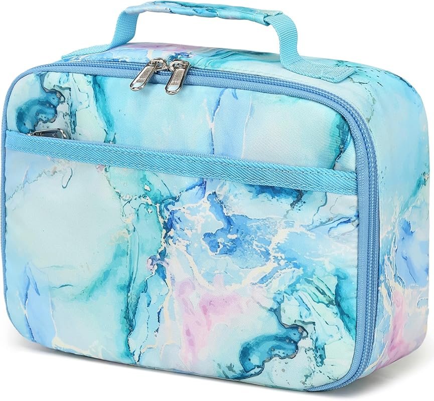 LEDAOU Kids Insulated Lunch Bag - Lunch Box for Girls & Toddlers, Scho