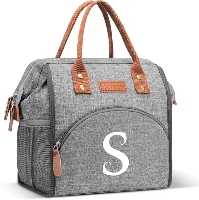 LOKASS Personalized Insulated Lunch Bag for Women - Leakproof Lunch Bo