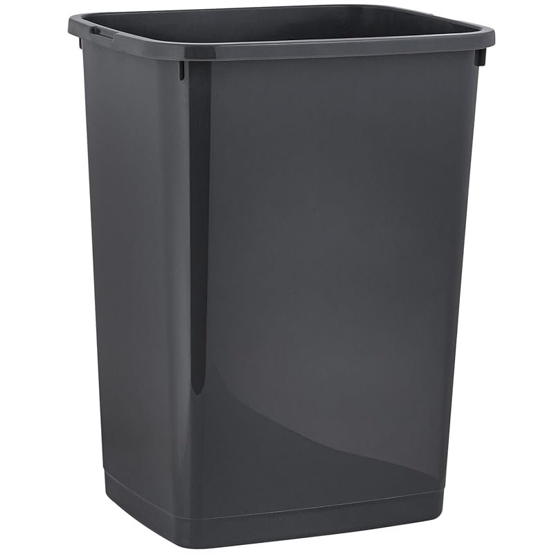 Superio 13 Gallon Large Kitchen Trash Can for Indoor/Outdoor Use, Gara
