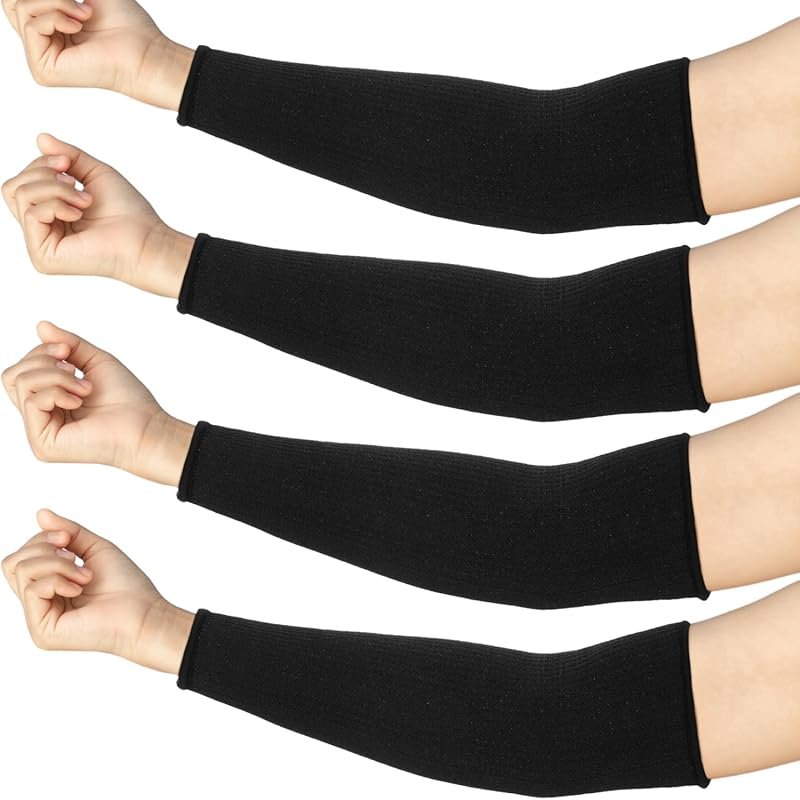 Neer 4 Pair Anti-Cut Burn Resistant Arm Sleeves for Thin Skin Cooking