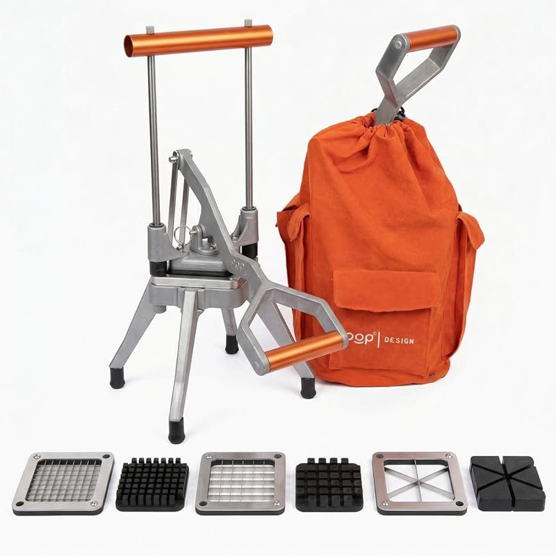 POP Commercial Grade French Fry Cutter with Removable Legs and Case
