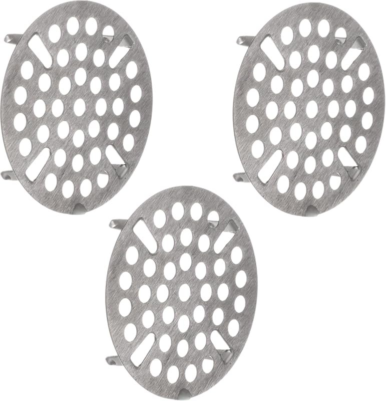 OCS Parts 3-Pack Sink Flat Strainers, Universal Fit 3-Inch Stainless S