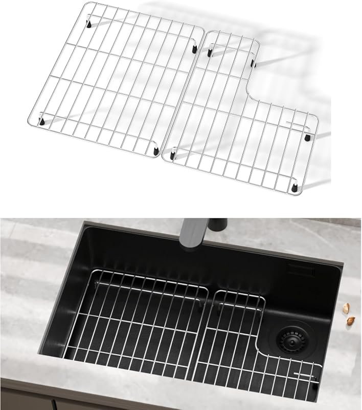 Stainless Steel Sink Protector Grid 23.2x14.5 Inch Fits Kohler Whitehaven K-6486 and K-6487 Sink Bottom