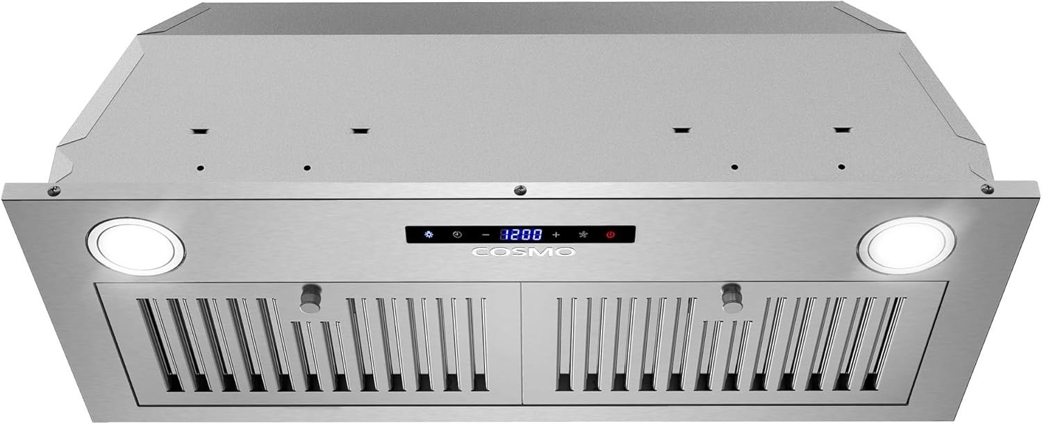 COSMO COS-30IRHS 30 Inch Lumin Collection Insert Range Hood 380 CFM, T