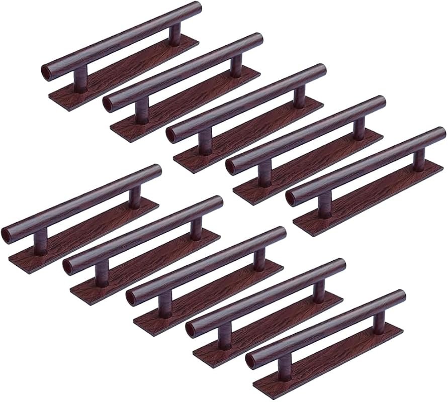 10 Pack Self-Stick ABS Plastic Push Pull Helper for Cabinet Drawers Wa