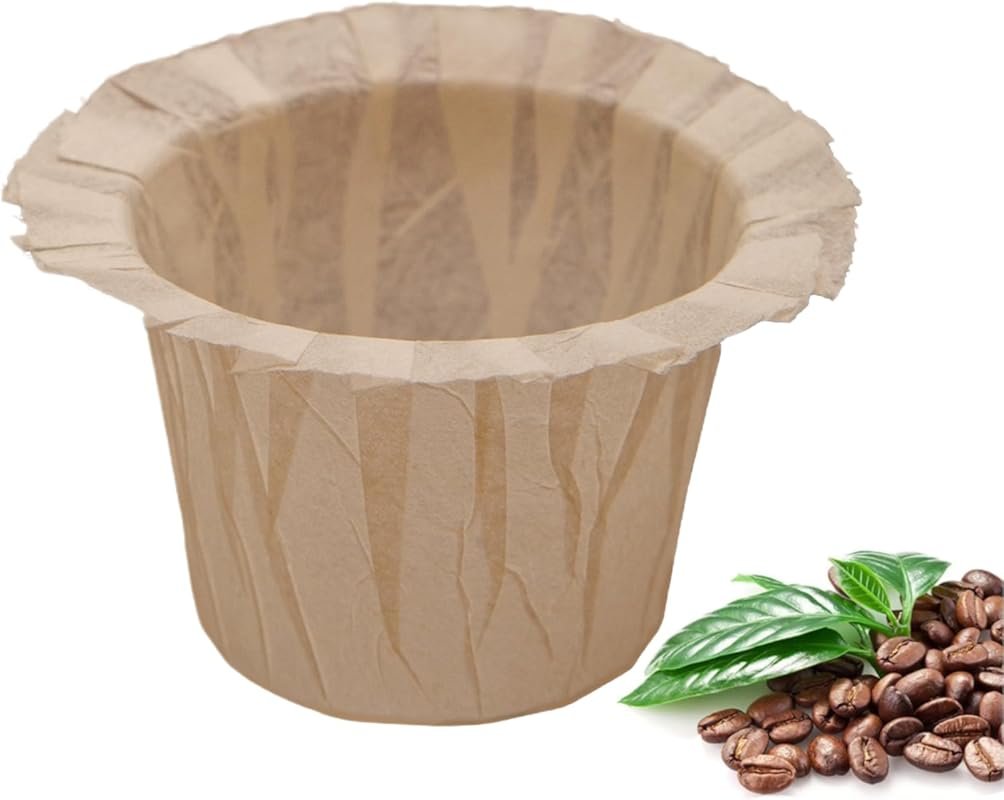 Irmidi 100 Count Natural Disposable Coffee Filters, Compatible with Ke
