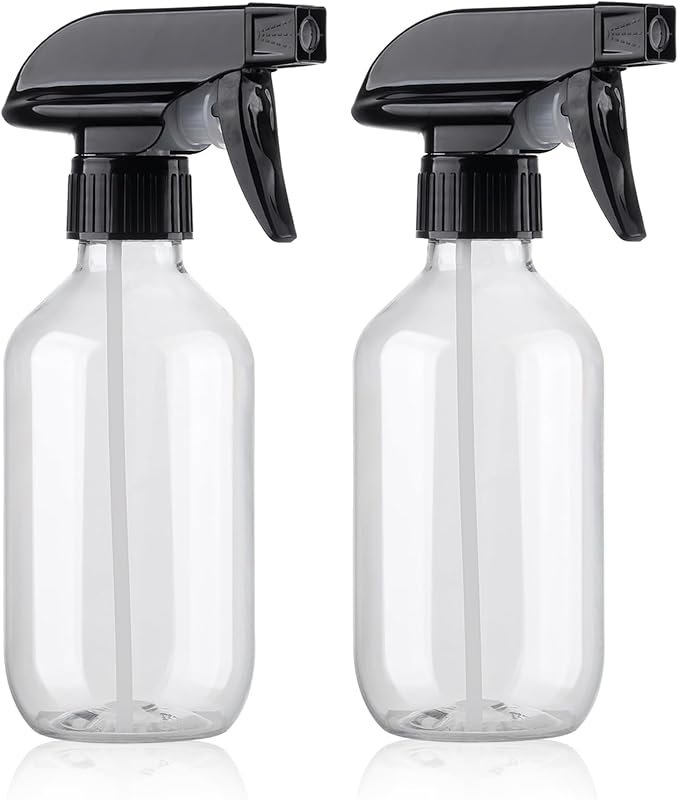 Teyssor 10oz 2-Pack BPA-Free Fine Mist Spray Bottles with Adjustable N