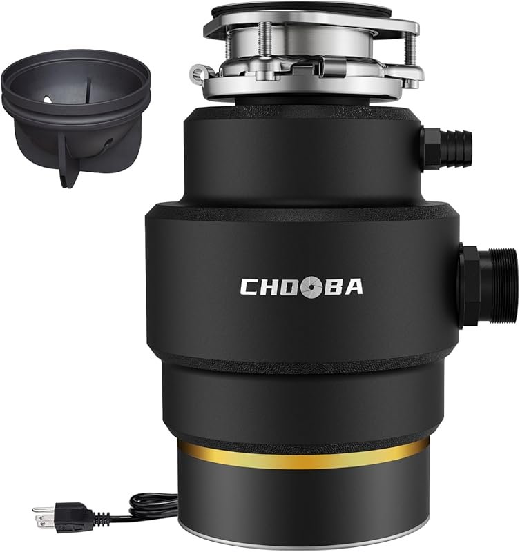 3/4 HP Continuous Feed Garbage Disposal with Dishwasher Connection, Po