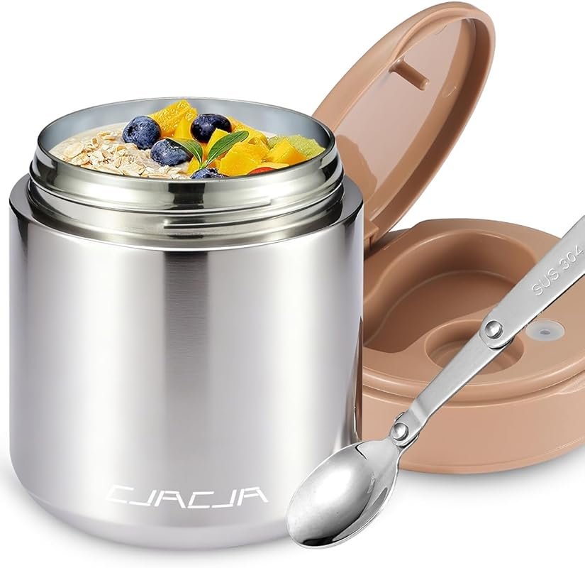 Insulated Food Jar for Kids 15.2oz Leak Proof Wide Mouth Soup Thermo w