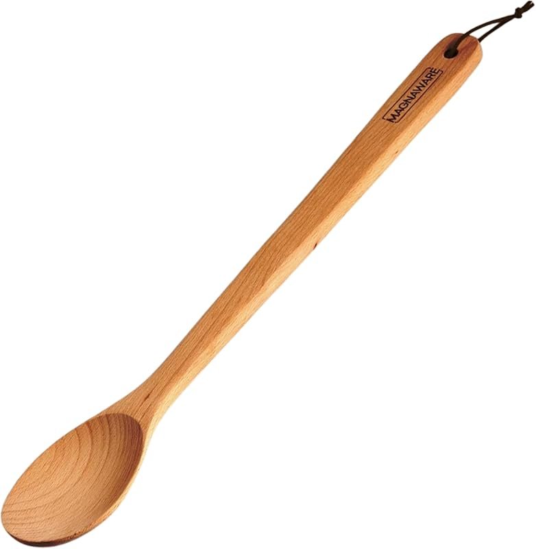 MAGNAWARE 18-Inch Heavy Duty Wooden Stir Paddle for Big Pots - Solid H