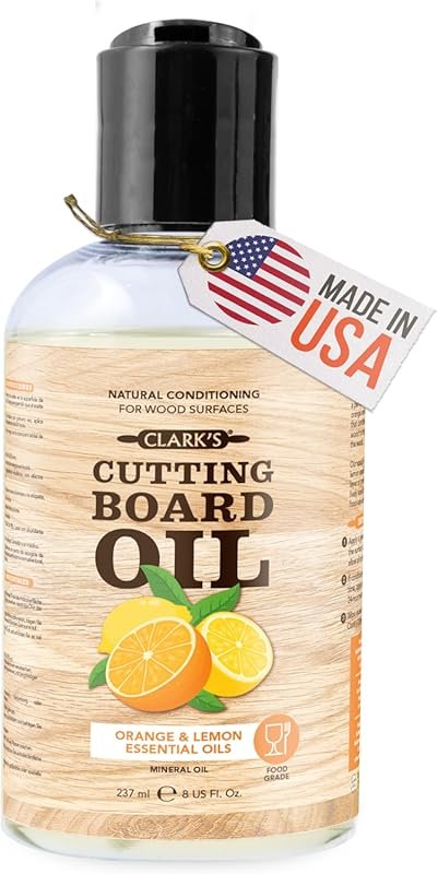 CLARK'S Cutting Board Oil - Food Grade Mineral Oil for Wood Cutting Bo