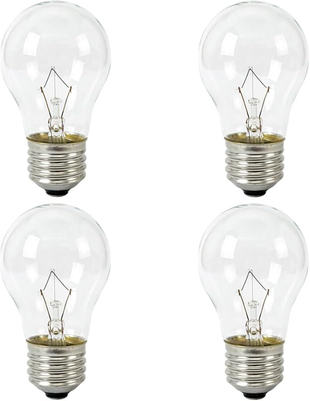 40W A15 Oven Bulb, 500°F Heat Resistant, E26 Base, for Lava Lamp Refri