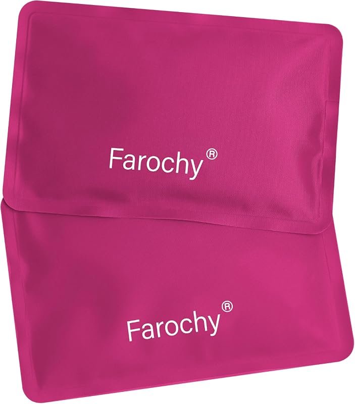 Farochy 2PCS Reusable Soft Ice Packs - Keep Food Cold or Hot, for Lunc