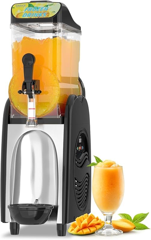 4 Gallon Slushie Machine for Home, ETL Sanitation, Single Tank, 110V/6