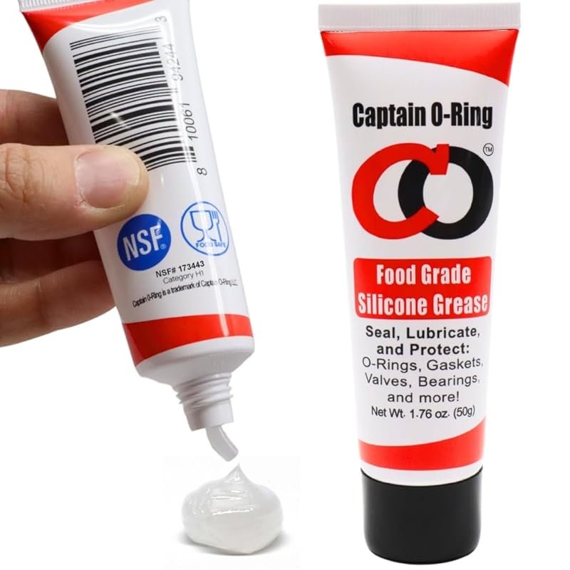 Captain O-Ring NSF Food Grade Silicone Lubricant Grease for O-Rings, S