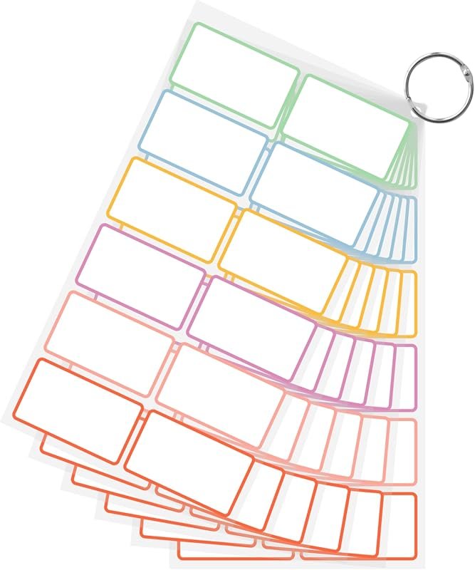 PPB 60 Pack Reusable Waterproof Dry Erase Labels Sticky Notes for Cont